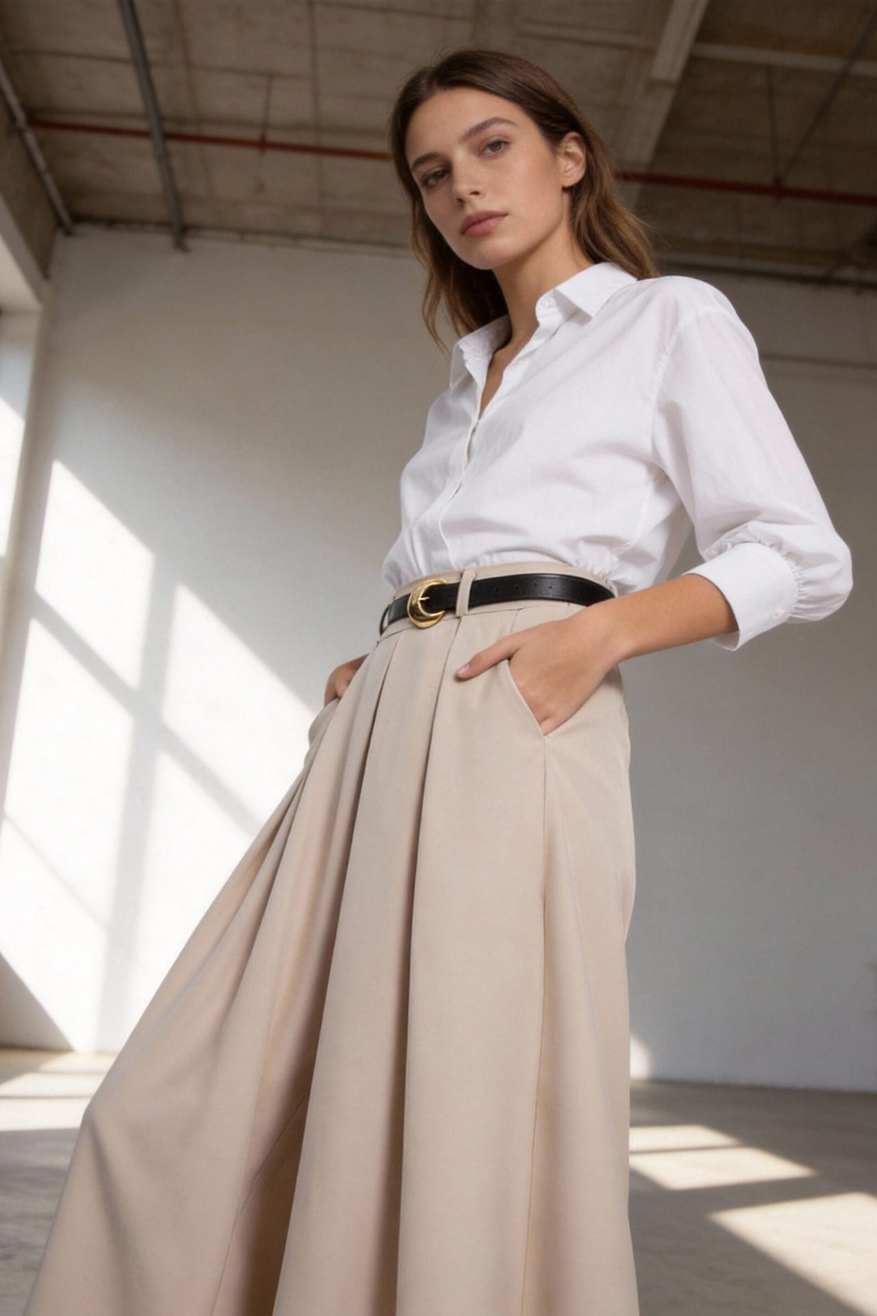 Calças Culotte Fluídas